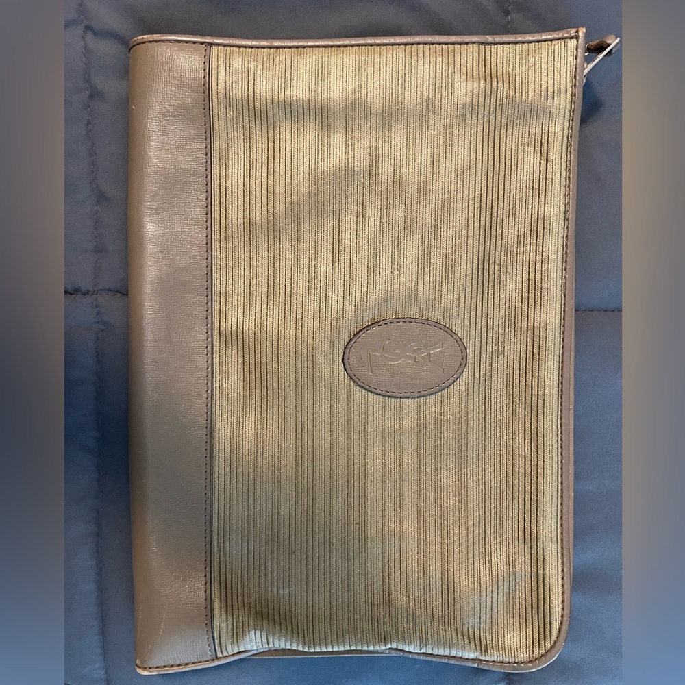 YSL Clutch with pockets and inside zipper!
